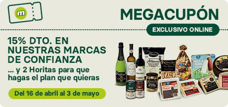 15% de descuento en marca propia exclusivo online con tu Megacup&oacute;n