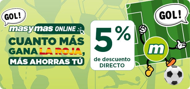 Cuanto m&aacute;s gana La Roja, m&aacute;s ahorras t&uacute;: 5% de descuento directo