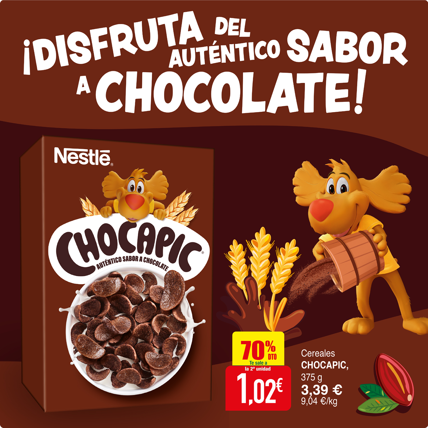 &iexcl;Disfruta del aut&eacute;ntico sabor a chocolate!