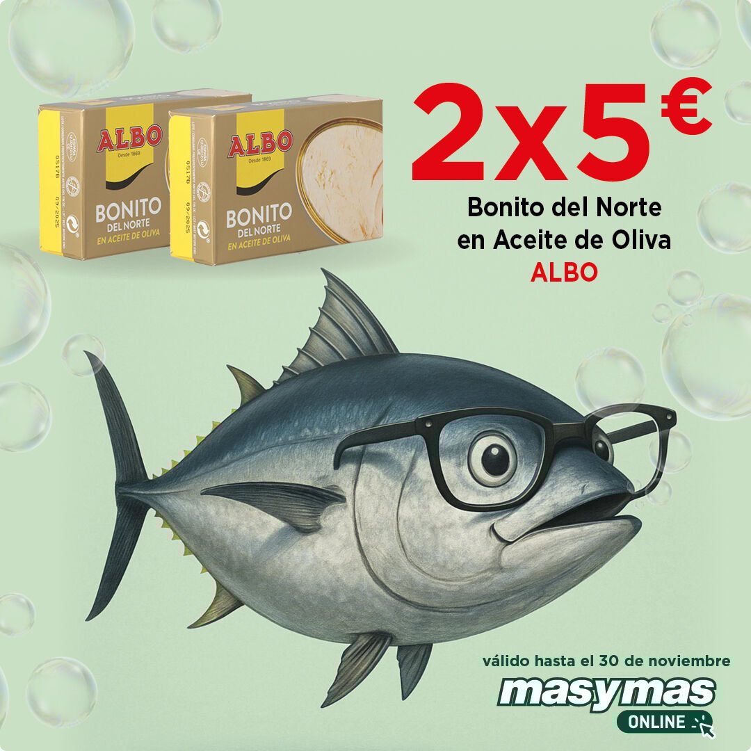Compra 2 latas de Bonito del Norte en aceite de oliva ALBO por 5 euros