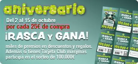 ¡Rasca y Gana! por cada 25 euros de compra