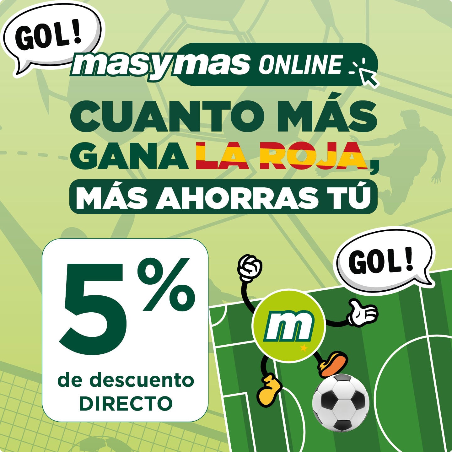 Cuanto m&aacute;s gana La Roja, m&aacute;s ahorras t&uacute;: 5% de descuento directo