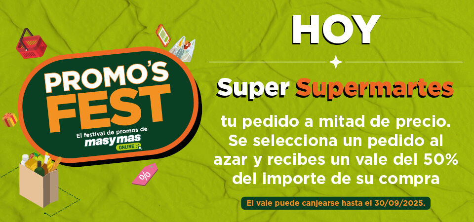 Súper Súpermartes, tu pedido a mitad de precio