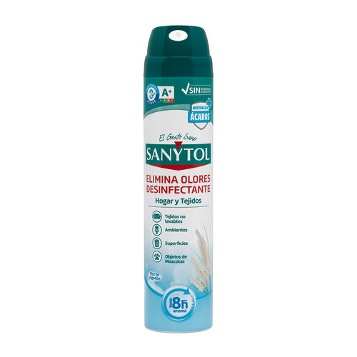 Ambientador Elimina Olores Desinfectante Hogar y Tejidos SANYTOL 250ml image number