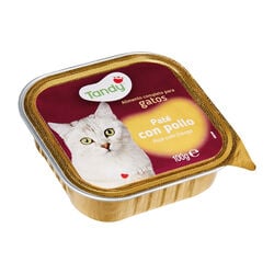 Comida h&uacute;meda para gato adulto con pollo TANDY 100g