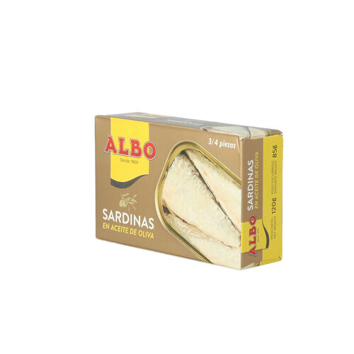 SARDINAS EN ACEITE DE OLIVA ALBO 120g image number