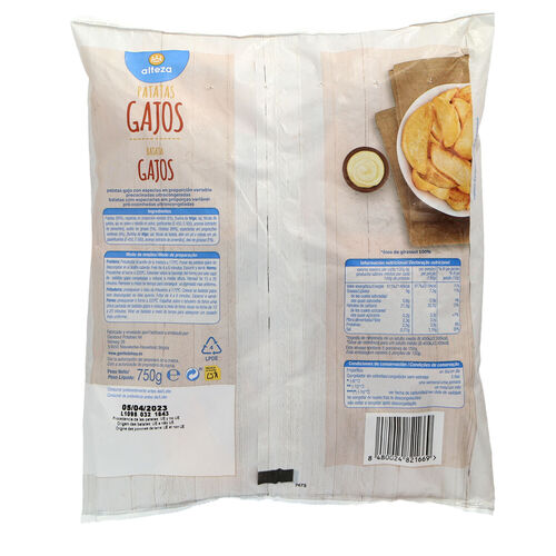 Patatas gajos congeladas ARTIQ 750g image number