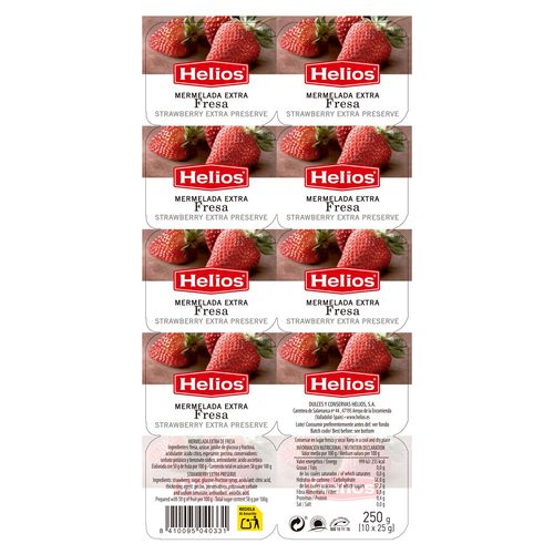 Mermelada fresa HELIOS 25g pack 10 image number