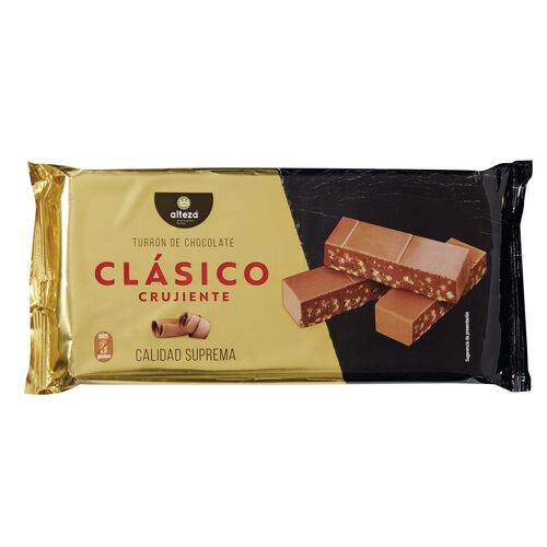 Turr&oacute;n de chocolate crujiente Calidad Suprema ALTEZA 250g image number