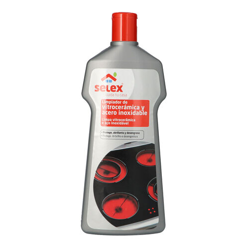 LIMPIADOR DE VITROCERAMICAS Y ACERO INOXIDABLE SELEX 500ml image number