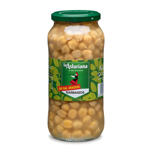 Garbanzo cocido sin sal LA ASTURIANA 570g image number