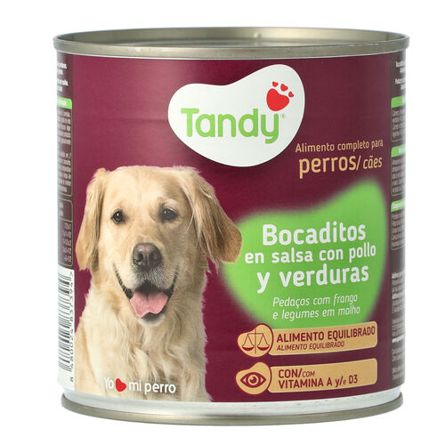 ALIMENTO PARA PERRO BOCADITO CON POLLO Y VERDURA TANDY 720g image number