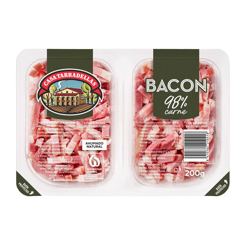 CINTAS DE BACON CASA TARRADELLAS 2x100g image number