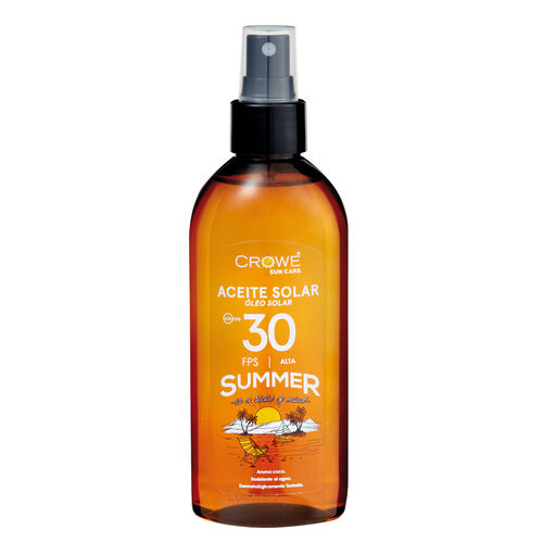 ACEITE SOLAR AROMA COCO SPF30 CROWE 200ml image number