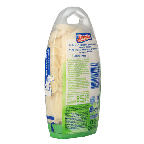 GUANTES SPONTEX LATEX TALLA PEQUEÑA image number