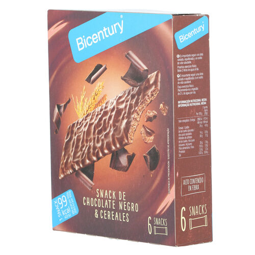 BARRITA DE CHOCOLATE NEGRO BICENTURY 6uds image number
