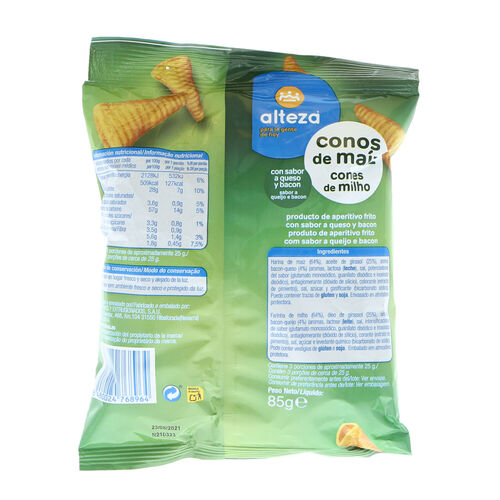 CONOS MAIZ QUESO BACON ALTEZA 85g image number