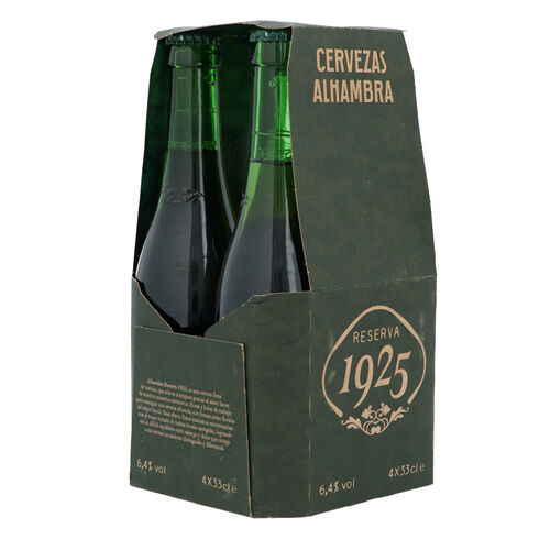 Cerveza Reserva ALHAMBRA 1925 4x33cl image number
