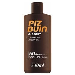 Allergy sun sensitive skin lotion spf50 PIZ BUIN 200ml