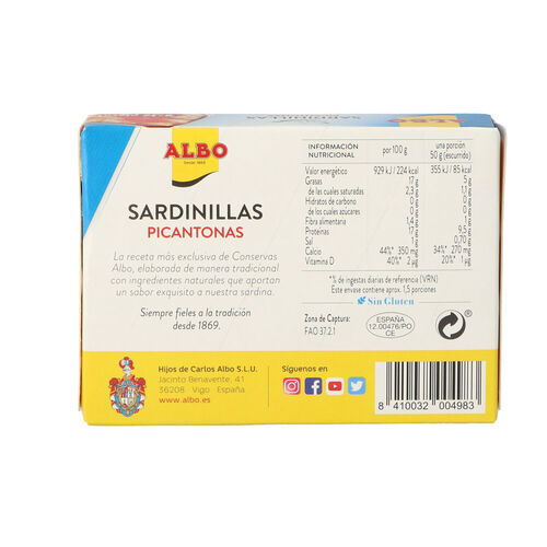 Sardinilla picantona ALBO 105g image number