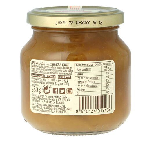 LA VIEJA F&Aacute;BRICA Diet ciruela 280g image number