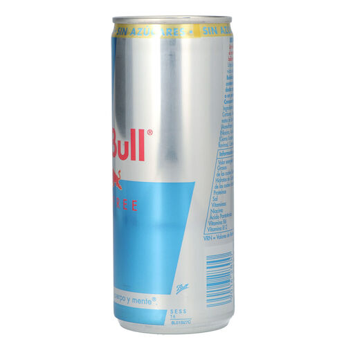 Bebida energ&eacute;tica RED BULL sugar free lata 250ml image number