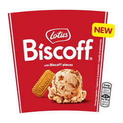 Helado con trozos de galleta LOTUS BISCOFF 425ml