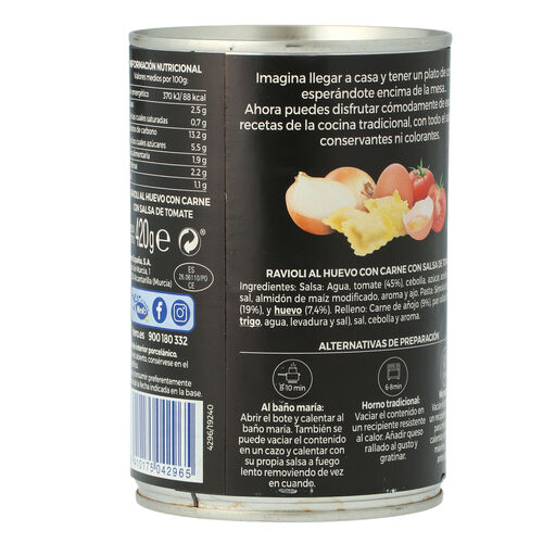 RAVIOLI SALSA HERO LATA 420g image number