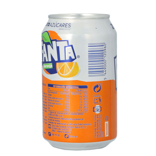 FANTA ZERO NARANJA LATA 33cl image number