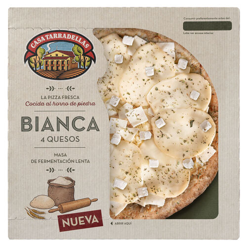 Pizza fresca bianca 4 quesos CASA TARRADELLAS 480g image number