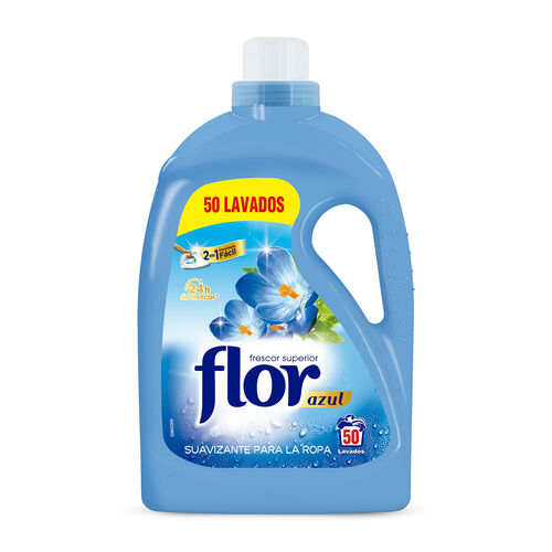 SUAVIZANTE DILUIDO AZUL 2EN1 PLANCHADO FACIL FLOR 50 lavados image number
