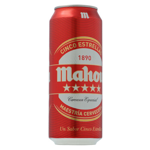 CERVEZA MAHOU 5 ESTRELLAS LATA 50cl image number