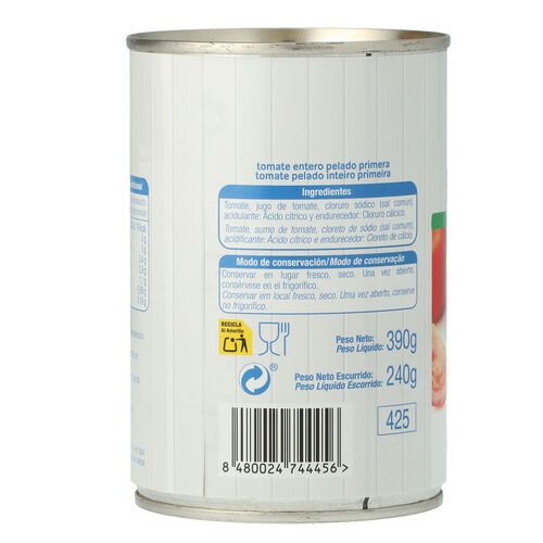Tomate ALTEZA entero pelado 390g image number