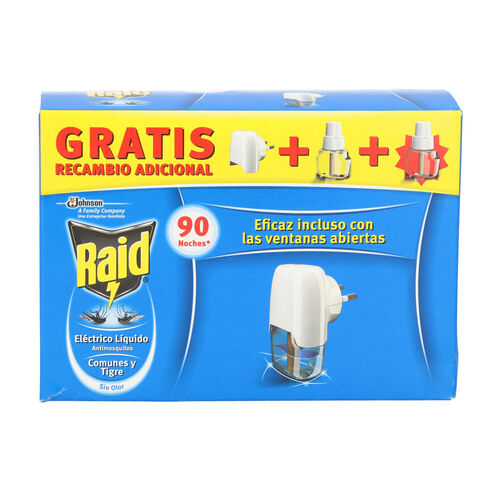 INSECTICIDA ELECTRICO RAID APARATO+2 RECAMBIOS image number