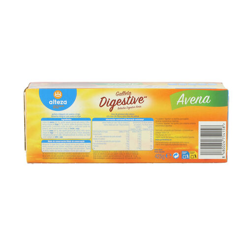 GALLETA DIGESTIVE AVENA ALTEZA 425g image number