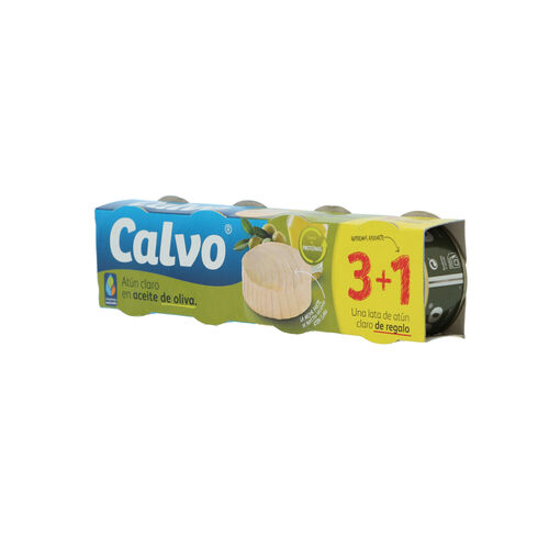 Atun claro CALVO aceite oliva pack 3x65g image number