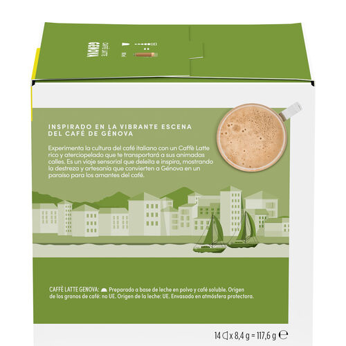 CAFÉ LATTE GÉNOVA DOLCE GUSTO 14 CÁPSULAS image number