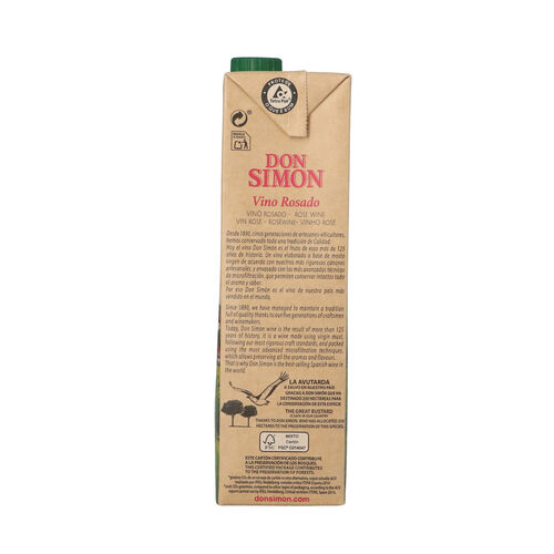 Vino rosado DON SIMON brik 1L image number
