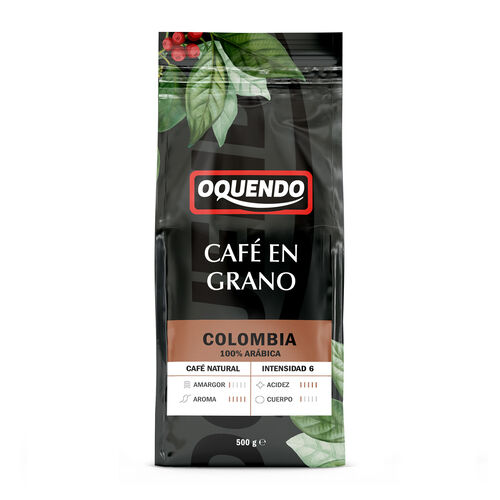 Caf&eacute; en grano Colombia 100% Ar&aacute;bica OQUENDO 500g image number