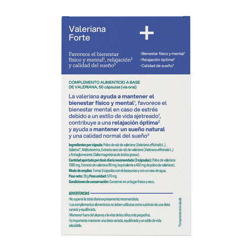 Valeriana forte VIVE PLUS 50 cápsulas image number