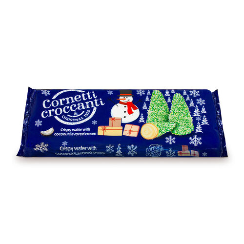 Barquillo relleno de coco CORNETTI CROCCANTI 100g image number