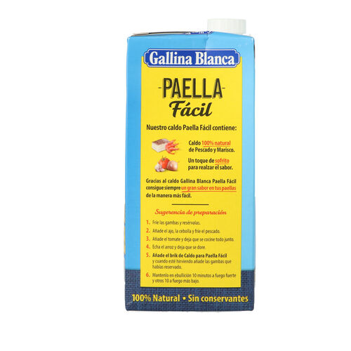 CALDO PARA PAELLA GALLINA BLANCA 1L image number