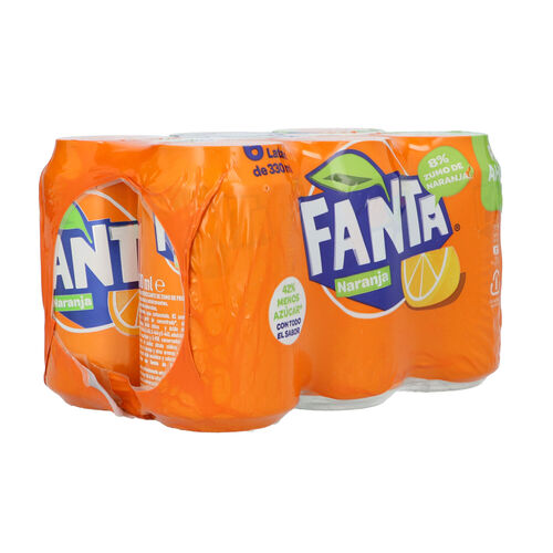 FANTA NARANJA 33cl  PACK 6 LATAS image number