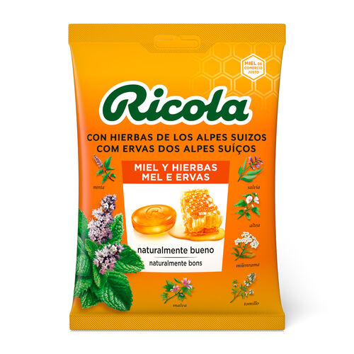 Caramelo RICOLA miel y hierbas 70g image number
