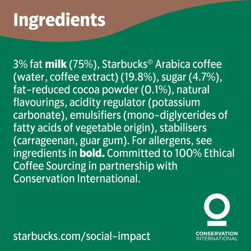 COFFEE CAPPUCCINO STARBUCKS 220ml image number