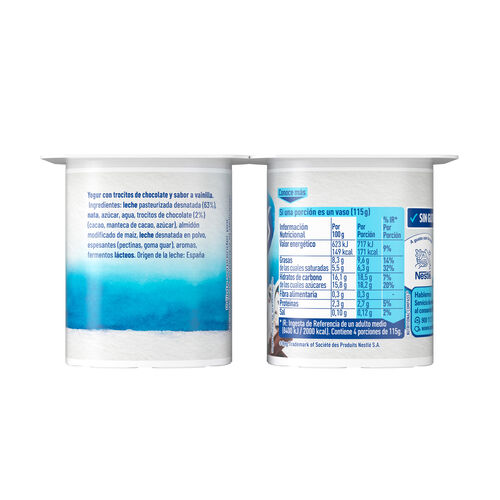 YOGUR ESTILO GRIEGO STRACCIATELLA NESTLE YAOS 4X115g image number