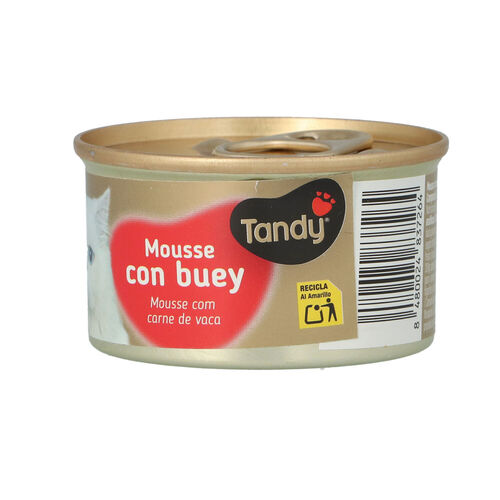 ALIMENTO EN  MOUSSE PARA GATOS CON TERNERA TANDY 85g image number