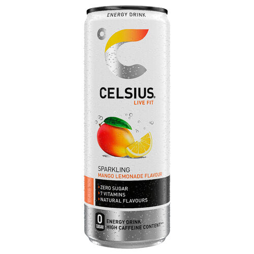 Bebida energ&eacute;tica sabor frambuesa melocot&oacute;n CELSIUS 35,5cl image number