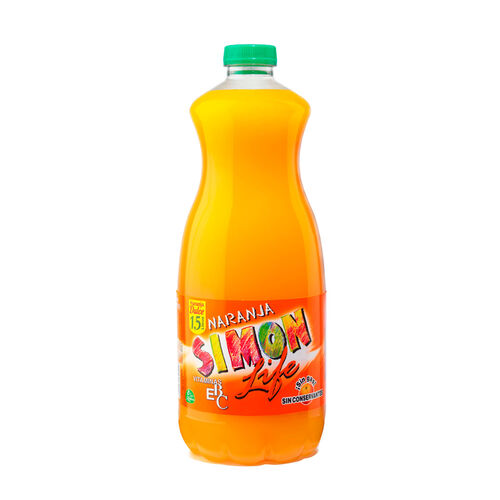 REFRESCO DE NARANJA SIMON LIFE 1,5L image number