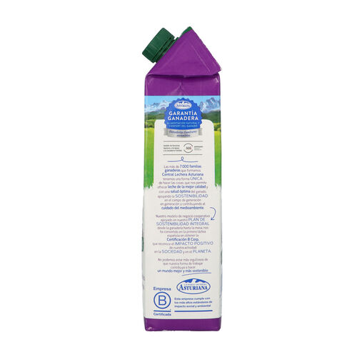 Leche sin lactosa desnatada Central Lechera ASTURIANA 1L image number